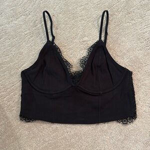 Free People | NWOTs Intimately Black Lace-Back Bralette!